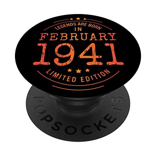 Comprar Cumpleaños Febrero 1941 Ideas para regalar Edición Limitada Regalo February PopSockets PopGrip Intercambiable Top Precio 2024 | regaloscumple.com