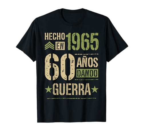 Consigue ahora Hecho en Ideas para regalar 1965 Dando Guerra 60 Años 60 Cumpleaños Regalo Camiseta Rebajas 2024 | regaloscumple.com