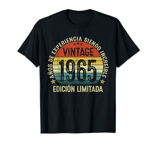 Comprar Vintage 1965 60 Años Cumpleaños Regalo 60 Cumpleaños Navidad Hombre Camiseta Ofertas 2024 | regaloscumple.com