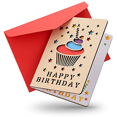 Comprar BYRRSF Tarjetas De CumpleañOs para Ella Tarjeta De Madera para Mamá Tarjetas De Madera para CumpleañOs Tarjeta De CumpleañOs De Madera para Novia Amiga Cumpleaños Esposa Esposo con Sobres (Cumpleaños B) Top Precio 2024 | regaloscumple.com