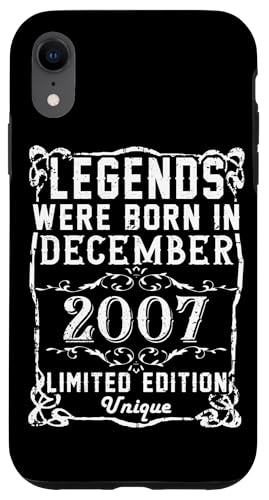 Consigue ahora Carcasa para iPhone Cumpleaños XR Cumpleaños Diciembre 2007 Edición Limitada Regalo Vintage Rebajas 2025 | regaloscumple.com