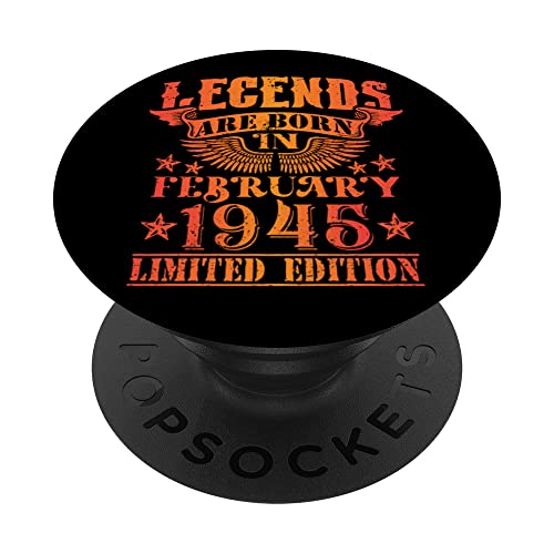 Comprar Cumpleaños Febrero 1945 Ideas para regalar Edición Limitada Regalo February PopSockets PopGrip Intercambiable Rebajas 2024 | regaloscumple.com