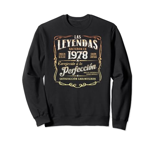 Consigue ahora Las Leyendas Nacieron En 1978 Vintage Original 46 Cumpleaños Sudadera Promoción Rebajas 2024 | regaloscumple.com