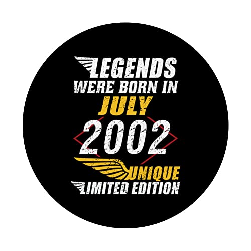 Ofertas en regaloscumple.com Cumpleaños Julio 2002 Edición Limitada Regalo Legend July PopSockets PopGrip Intercambiable