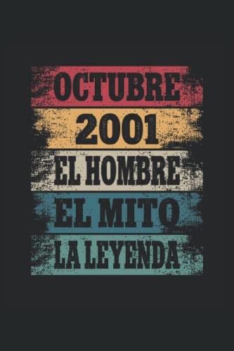 Consigue ahora Octubre 2001 - El Hombre - El Mito Regalos - La Leyenda: Regalos Originales para Hombre Papá Abuelo Hermano - Diario Cuaderno De Notas Apuntes O Agenda Rebajas 2024 | regaloscumple.com