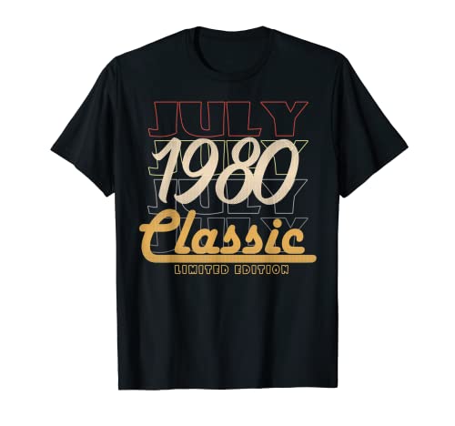 Consigue ahora Regalos cumpleaños 42 años Vintage 42 Catálogo julio 1980 Camiseta Rebajas 2025 | regaloscumple.com