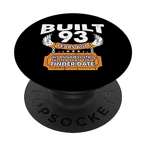 Comprar Motor más caliente Navidad que la fecha - 93 años 93 cumpleaños PopSockets PopGrip Intercambiable Top Precio 2025 | regaloscumple.com