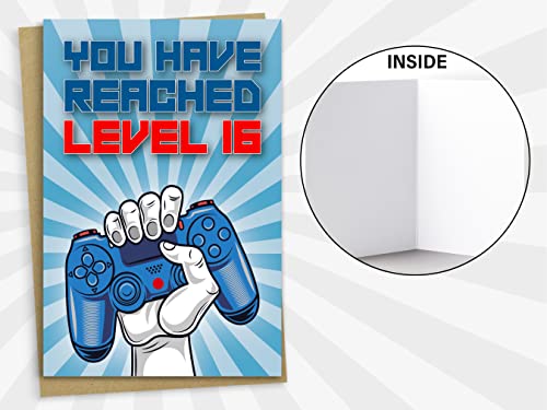 Oferta Flash Tarjeta de cumpleaños 16 has alcanzado el nivel 16 tarjeta