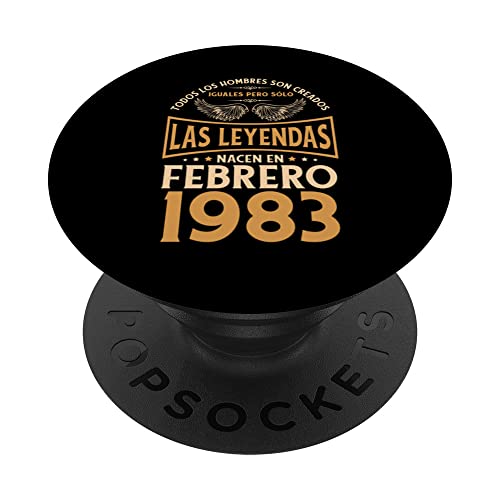 Consigue ahora Cumpleaños Hombre Regalos Las Leyendas Febrero 1983 PopSockets BlackFriday PopGrip Intercambiable Rebajas 2025 | regaloscumple.com