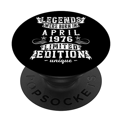 Consigue ahora Cumpleaños Abril 1976 Edición Limitada Regalo April Ideas para regalar PopSockets PopGrip Intercambiable Ofertas 2024 | regaloscumple.com