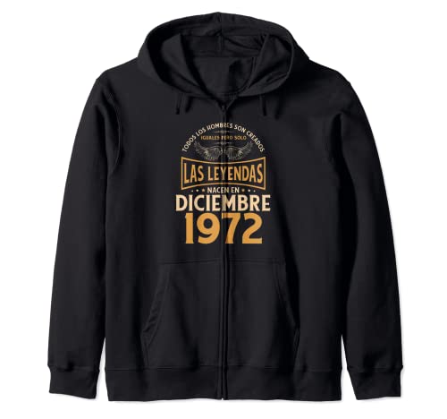 Consigue ahora Cumpleaños Hombre Regalos Las BlackFriday Leyendas Diciembre 1972 Sudadera con Capucha Rebajas 2025 | regaloscumple.com