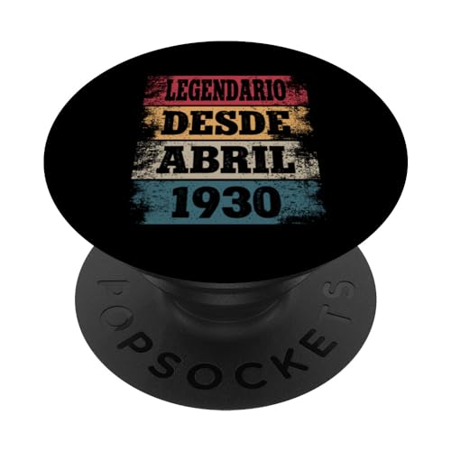 Consigue ahora Legendario Desde Abril 1930 - Cumpleaños 94 Años PopSockets PopGrip Intercambiable Catálogo Rebajas 2024 | regaloscumple.com