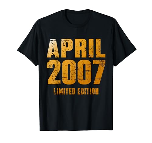 Consigue ahora 16 Cumpleaños Hombre 16 Años BlackFriday Edición Limitada Abril 2007 Camiseta Rebajas 2024 | regaloscumple.com