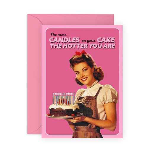 Comprar Central 23 Tarjetas cumpleaños para damas más velas en el pastel más caliente que eres regalos cumpleaños para mujer regalos para hermana Navidad amiga madre mujer tarjeta cumpleaños para Top Precio 2025 | regaloscumple.com