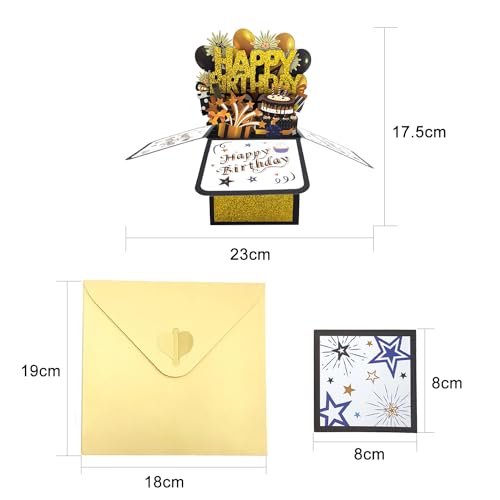 Dónde comprar en España SHUBEIEUMI Tarjeta de cumpleaños tarjeta desplegable 3D tarjeta de felicitación