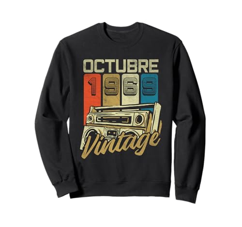 Comprar Cumpleaños Octubre 1969 Vintage - 55 Años Regalo Cumpleaños Hombre Sudadera Rebajas 2024 | regaloscumple.com