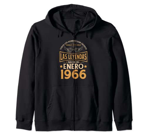 Consigue ahora Cumpleaños Hombre BlackFriday Regalos Las Leyendas Enero 1966 Sudadera con Capucha Ofertas 2024 | regaloscumple.com