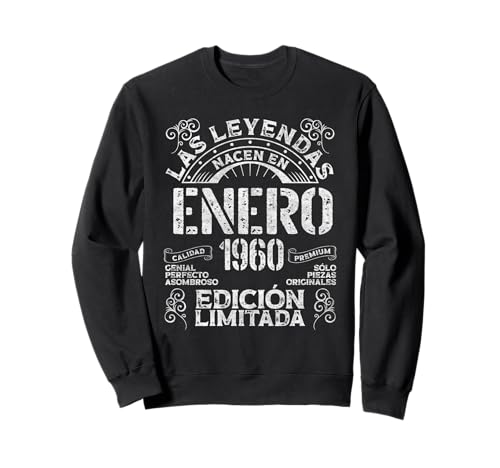 Comprar Las Leyendas Nacen En Enero 1960 65 Navidad Años Cumpleaños Sudadera Ofertas 2025 | regaloscumple.com