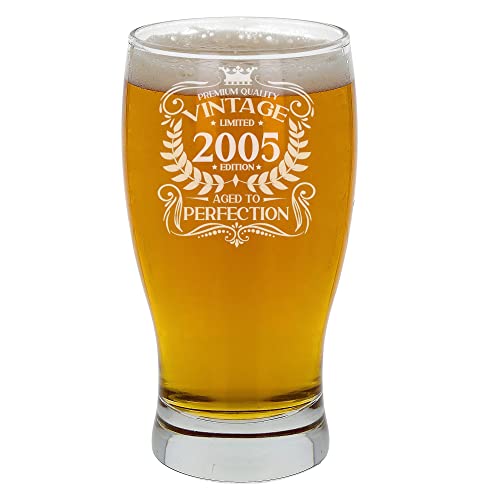 Consigue ahora Always Looking Good Regalo cumpleaños número 19 para hombres vintage 2005 envejecido a la perfección vaso Regalos cerveza grabado para 19 años edad vasos cerveza tulipán sidra grabados Ofertas 2024 | regaloscumple.com