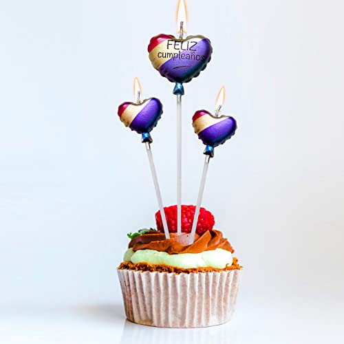 Ofertas de última hora Decoracion con Corazón, Cumpleaños, Velas Tarta Cumpleaños, Birthday, Cumpleaños Vela Cumpleaños CORAZONES