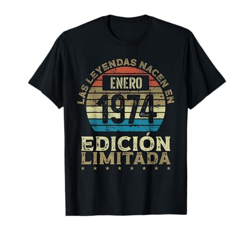 Consigue ahora Las Leyendas nacen en Enero 1974 - 50 Cumpleaños Años Cumpleaños Camiseta Ofertas 2024 | regaloscumple.com