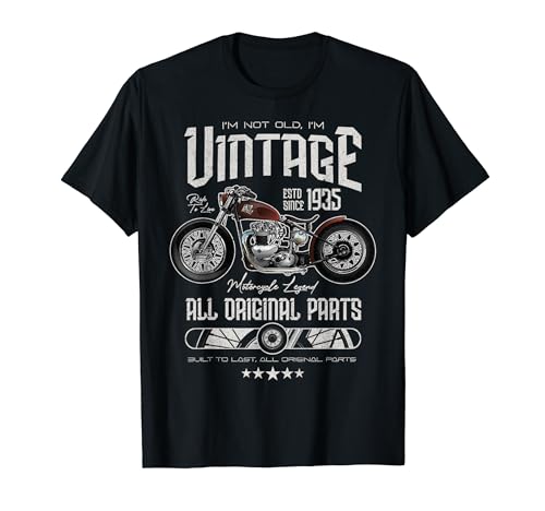 Comprar Cumpleaños motos motociclistas vintage nacido en Catálogo 1935 Camiseta Top Precio 2024 | regaloscumple.com