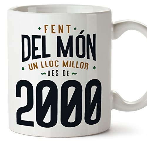 Comprar MUGFFINS Tazas 2000 Cumpleaños - En Catalán - Fent del Món un Lloc Millor - 11 oz / 330 ml - Regalo Promoción original y divertido Ofertas 2024 | regaloscumple.com