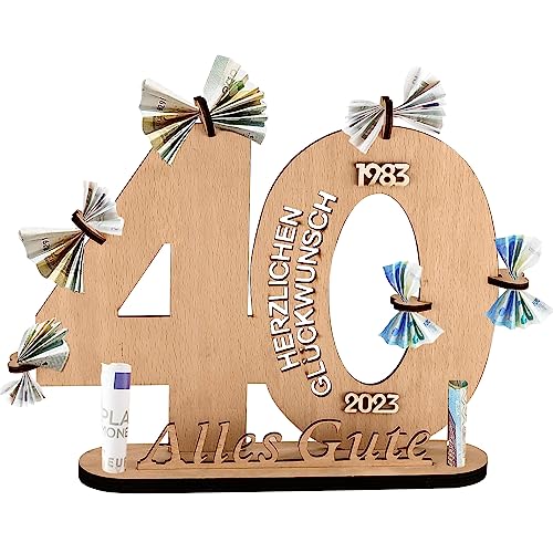 Comprar KDIMSU Placa madera para libro visitas 40 mujeres y hombres decoración Navidad cumpleaños como regalo números decorativos 40 años con números año regalo cumpleaños personalizable Rebajas 2024 | regaloscumple.com