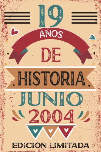 Consigue ahora 19 Años De Historia Junio 2004: Libro Navidad visitas cuaderno 110 páginas felicitaciones idea regalo regalo Para la esposa novia mujer La madre Top Precio 2024 | regaloscumple.com