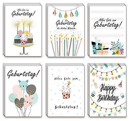Consigue ahora The lazy panda card company Juego Promoción 48 tarjetas felicitación cumpleaños infantiles plegables con 48 sobres. Ofertas 2024 | regaloscumple.com