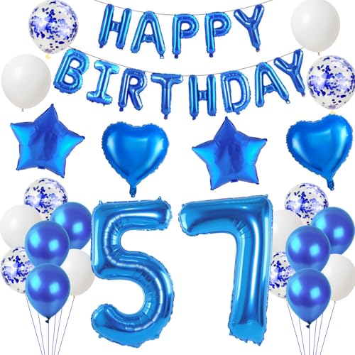 Consigue ahora Globos 57 cumpleaños decoración hombre azul decoración cumpleaños 57 años decoración cumpleaños hombre decoración globos 57 cumpleaños bandera guirnalda Cumpleaños decoración 57 años cumpleaños deco hombre Top Precio 2024 | regaloscumple.com