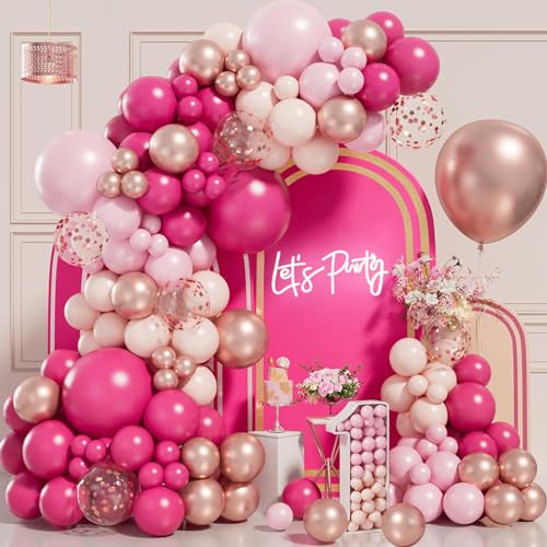 Comprar Globos De Cumpleaños Niña - 102 Piezas Arco De Ideas para regalar Globos Rosas Con Globo Oro Rosa Globo Rosa Rojo Globos Confeti Globos Baby Shower Globos Rosas Para Decoración Cumpleaños Baby Shower Decoracion Fiesta Top Precio 2024 | regaloscumple.com