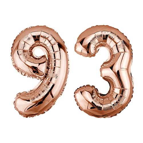 Consigue ahora DekoRex Globo plástico color oro rosa 100 cm para BlackFriday cumpleaños celebraciones o bodas (número 93) Ofertas 2025 | regaloscumple.com