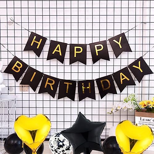 Ofertas Feelairy Globo   Cumpleaño 51 años Mujer  Negro Decoracion   Cumpleaño 51 años Hombre  Globos 51 Cumpleaños Decoracion  Globo Happy Birthday Decoracion para Fiesta   Cumpleaño 51 años Hombre