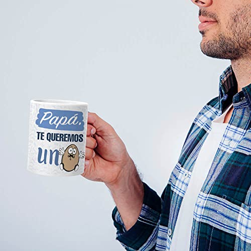 Dónde comprar en España Mundohuevo: Regalo Día del Padre - Taza Papá  Te Queremos un Huevo (Regala Alegría)