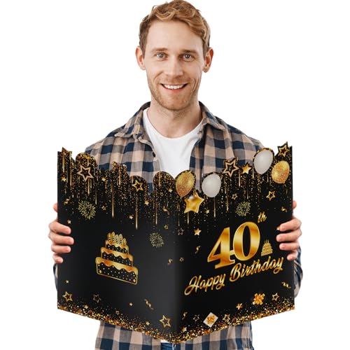 Oferta AIBAOBAO Felicitacion Cumpleaños 42.5 30 Tarjeta Feliz Postal Originales Carta Birthday Firmar Hombre