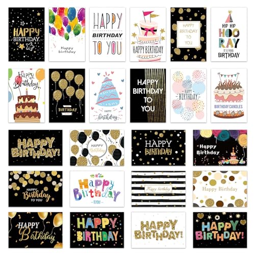 Consigue ahora SAVOSWEET Tarjetas Felicitación Cumpleaños 24 Piezas Ideas para regalar Tarjeta Cumpleaños con Sobre Happy Birthday Cards para Hombres Mujeres y Niños Rebajas 2025 | regaloscumple.com