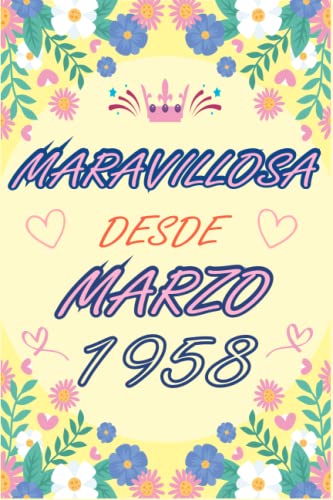 Comprar Catálogo CUADERNO MARAVILLOSA DESDE MARZO 1958: Regalo 65 cumpleaños para mujeres y hombres ideas 65 cumpleaños... un cumpleaños... divertido cuaderno ... regalo 65 cumpleaños para él/ella. Rebajas 2025 | regaloscumple.com
