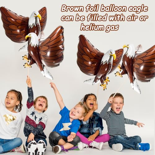 Oferta Flash 4 PCS Globo águila Decoración Cumpleaños Globo foil águila en