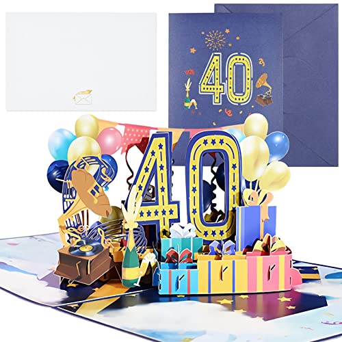 Consigue ahora TOPJOWGA Tarjetas Cumpleaños 3D Tarjeta Felicitacion Cumpleaños 3D Tarjetas Felicitacion Pop-Up Tarjeta Catálogo Cumpleaños Pop-Up con Sobre 3D Pop-up Sorpresa para Cumpleaños (40 años) Top Precio 2024 | regaloscumple.com