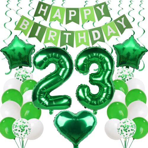 Comprar 23 Globo 23 Cumpleaños Hombre Mujer Verde 23 Años Cumpleaños Hombre Decoración 23 Cumpleaños Decoración Cumpleaños Globos Verdes 23 Cumpleaños Hombre Mujer Decoración Verde 23 Años Decoración Fiesta 23 Cumpleaño Top Precio 2024 | regaloscumple.com