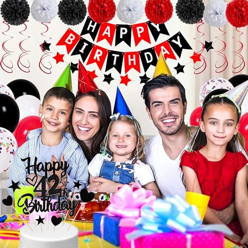 Mejores precios Decoración hombre mujer, negro, tartas cumpleaños, 42 mujer, 42 decoración