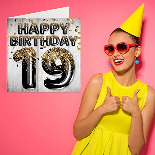 Oferta Flash Tarjeta número hombres, negros dorados purpurina, feliz hombre años, hermano, primo, mm 145 tarjetas