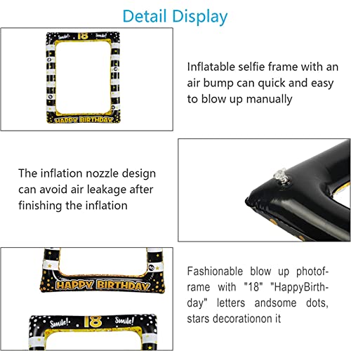 Dónde comprar en España Photocall 18 Cumpleaños18 Años Marco   Selfie Inflable Cumpleaños Photo Booth Props Marco Inflable   Fotocol Adornos Accesorios Marco   Fotos  Decoración Fiesta Cumpleaños