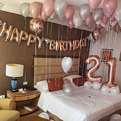 Ofertas en regaloscumple.com Ponmoo Foil Globo Número 49 94 Oro Rosa, Gigante Numeros 0 1 2 3 4 5 6 7 8 9 10-19 20-29 30-39 40-49 50-60-70-80-90-100, Grande Globos para La Boda Aniversario, de Cumpleaños Fiesta Decoración