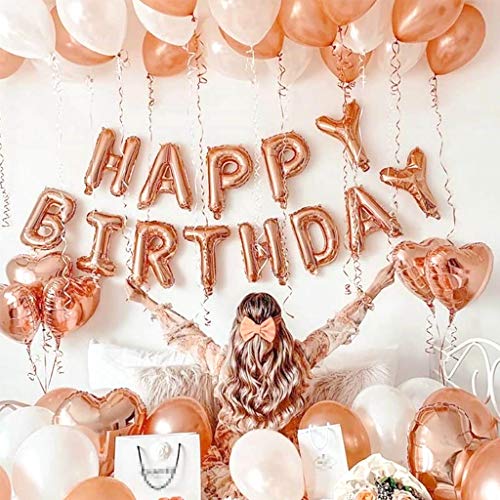 Ofertas Oro Rosa, Globos Numeros Gigante 14, Bandera Globos Happy Birthday, Globos