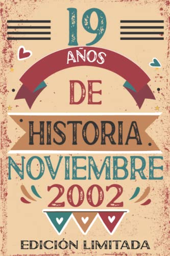 Comprar 19 Años De Historia Noviembre 2002: BlackFriday 19 años. Libro visitas cuaderno 110 páginas felicitaciones idea regalo regalo Para la esposa novia mujer La madre Ofertas 2025 | regaloscumple.com