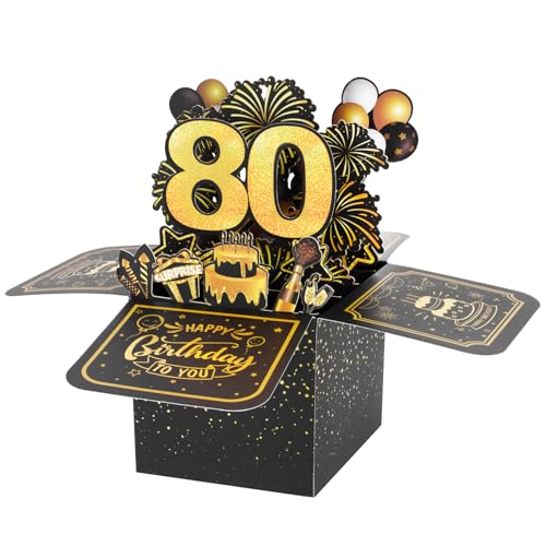 Oferta BOFUNX Felicitación 80 Pop 3D Emergente Original Feliz a Amigos