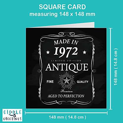 Ofertas Hombres y mujeres,Tarjeta cumpleaños antigua 1972,Tarjeta cumpleaños 70 cumpleaños papá, hijo,