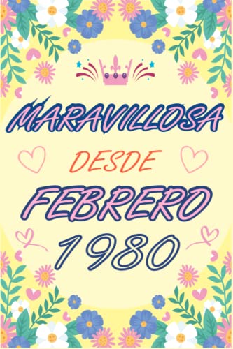 Consigue ahora CUADERNO MARAVILLOSA DESDE FEBRERO 1980: Regalo 43 cumpleaños para mujeres y hombres ideas Regalos 43 cumpleaños... un cumpleaños... divertido ... regalo 43 cumpleaños para él/ella. Rebajas 2024 | regaloscumple.com